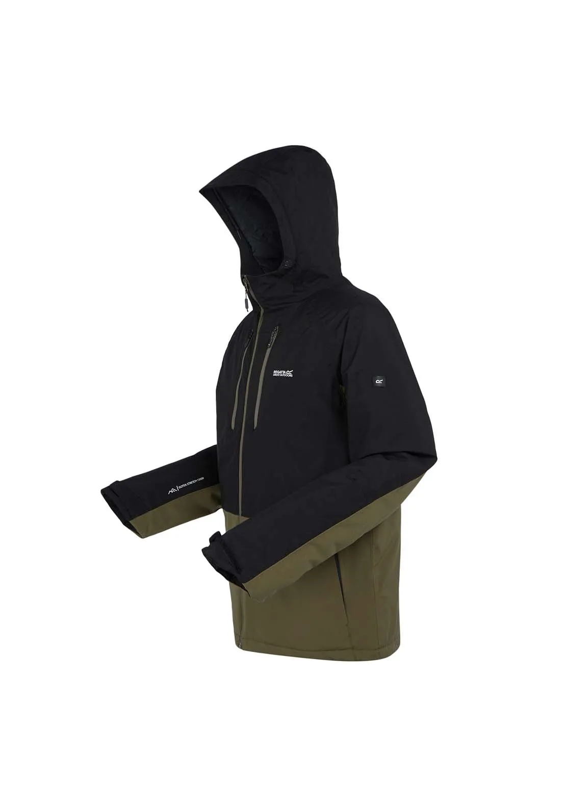 3/4 Zip Jacket - Crocodile Black
