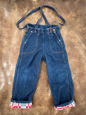 40s/50s Flannel-Lined Denim Jeans