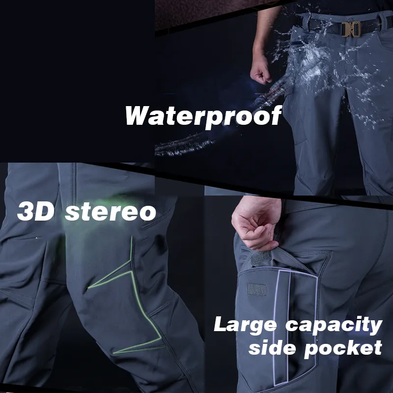 Archon Softshell Waterproof Cargo Pants for Winter