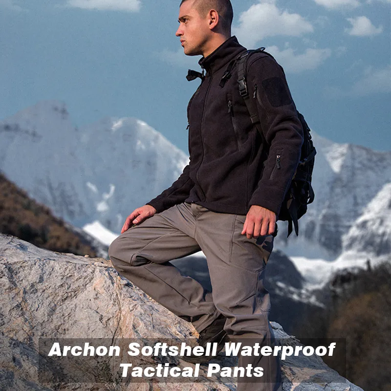 Archon Softshell Waterproof Cargo Pants for Winter