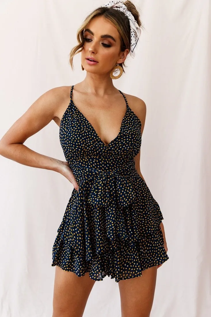 Back Cross Low Cut Belt Up Wholesale Rompers