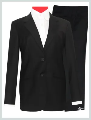 Black Suit | Tailored Black  2 Button Women Suit