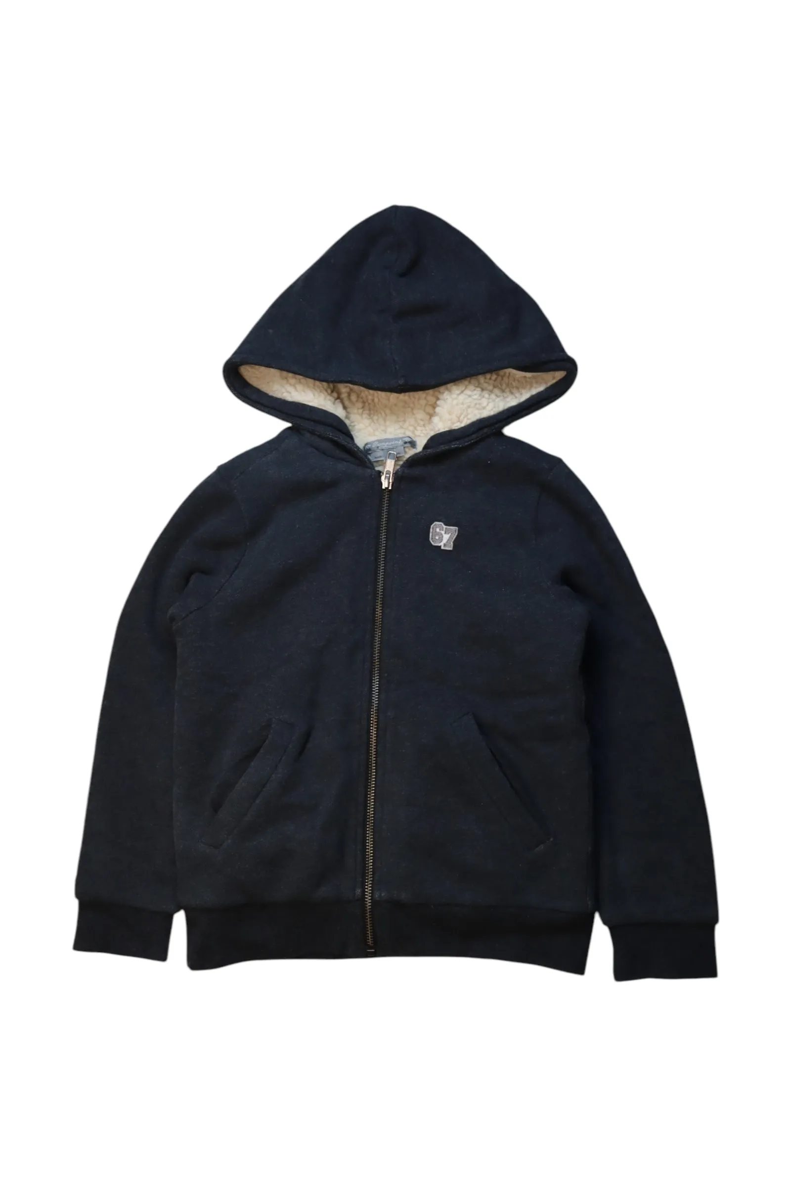 Bonpoint Hooded Zippered Sweatshirt 6T