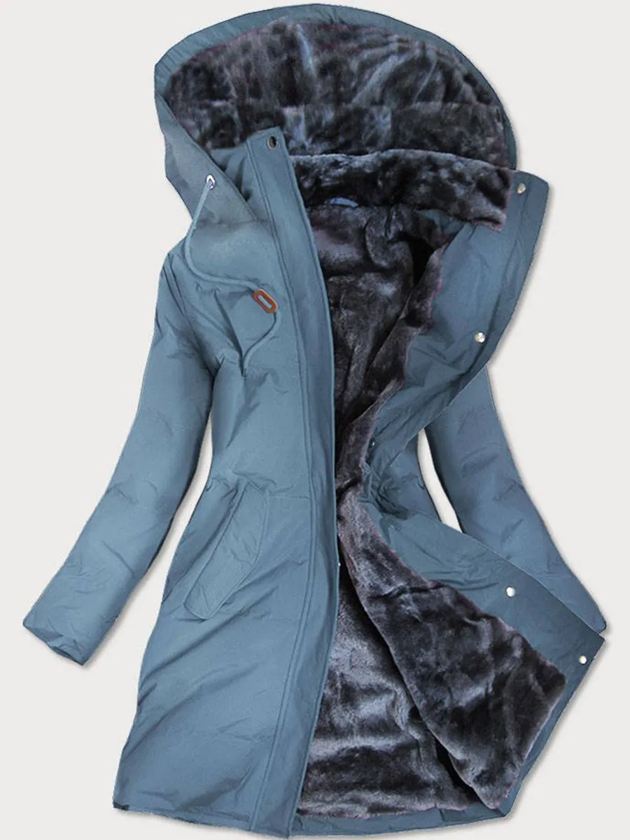 Casual Loose Long Sleeve Warm Hooded Jacket