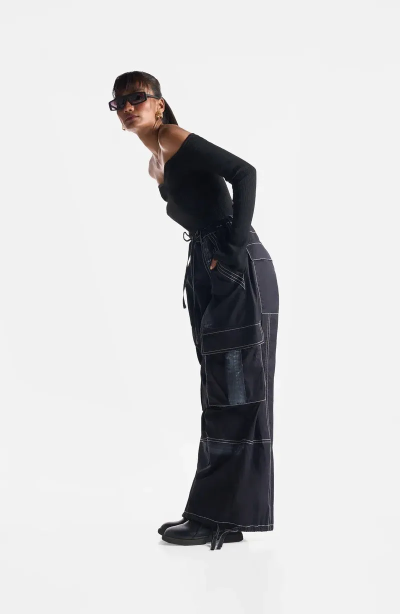Coal Dry Brush Cargo Pants