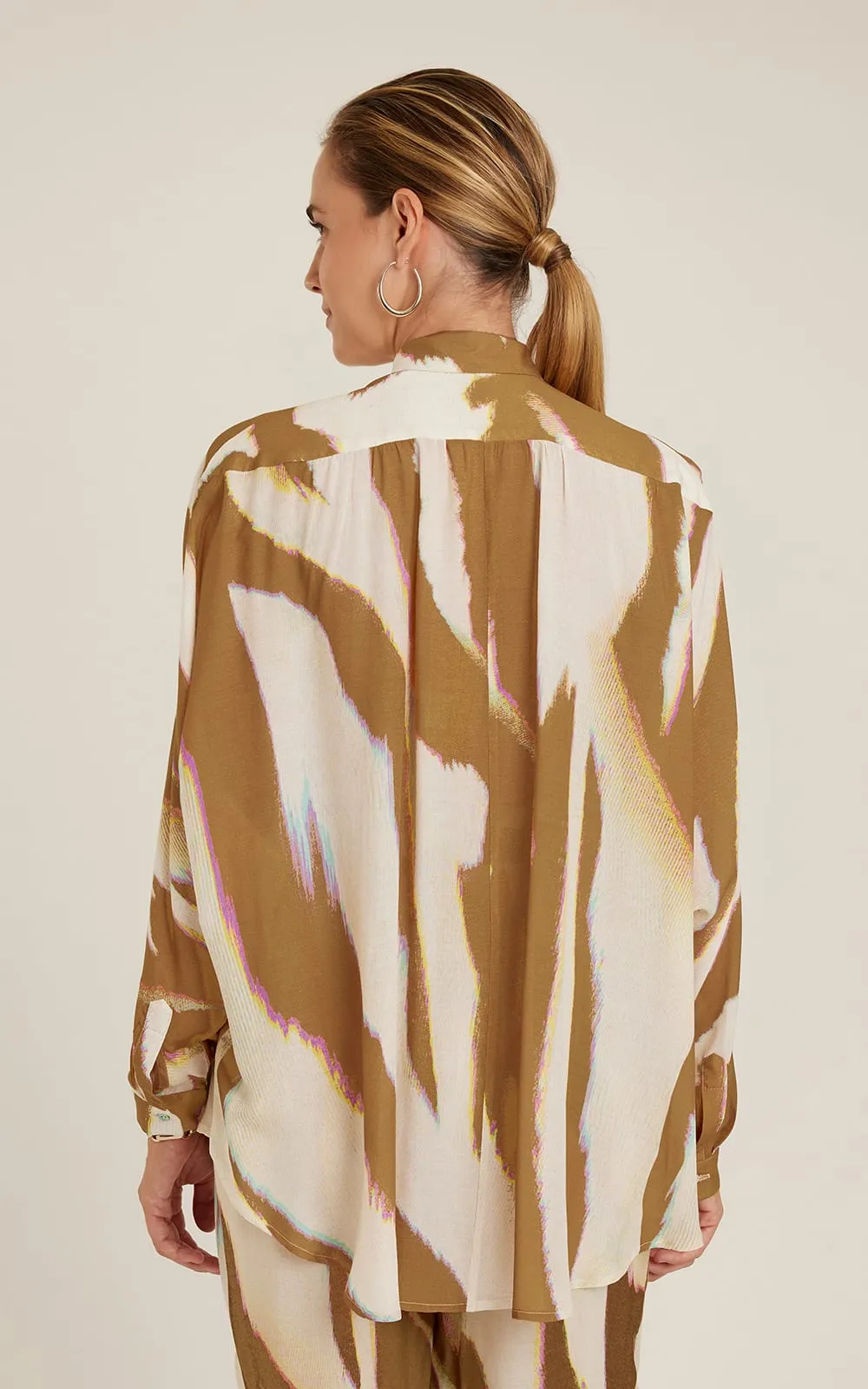 Crimped Shoulder Shirt Oryx