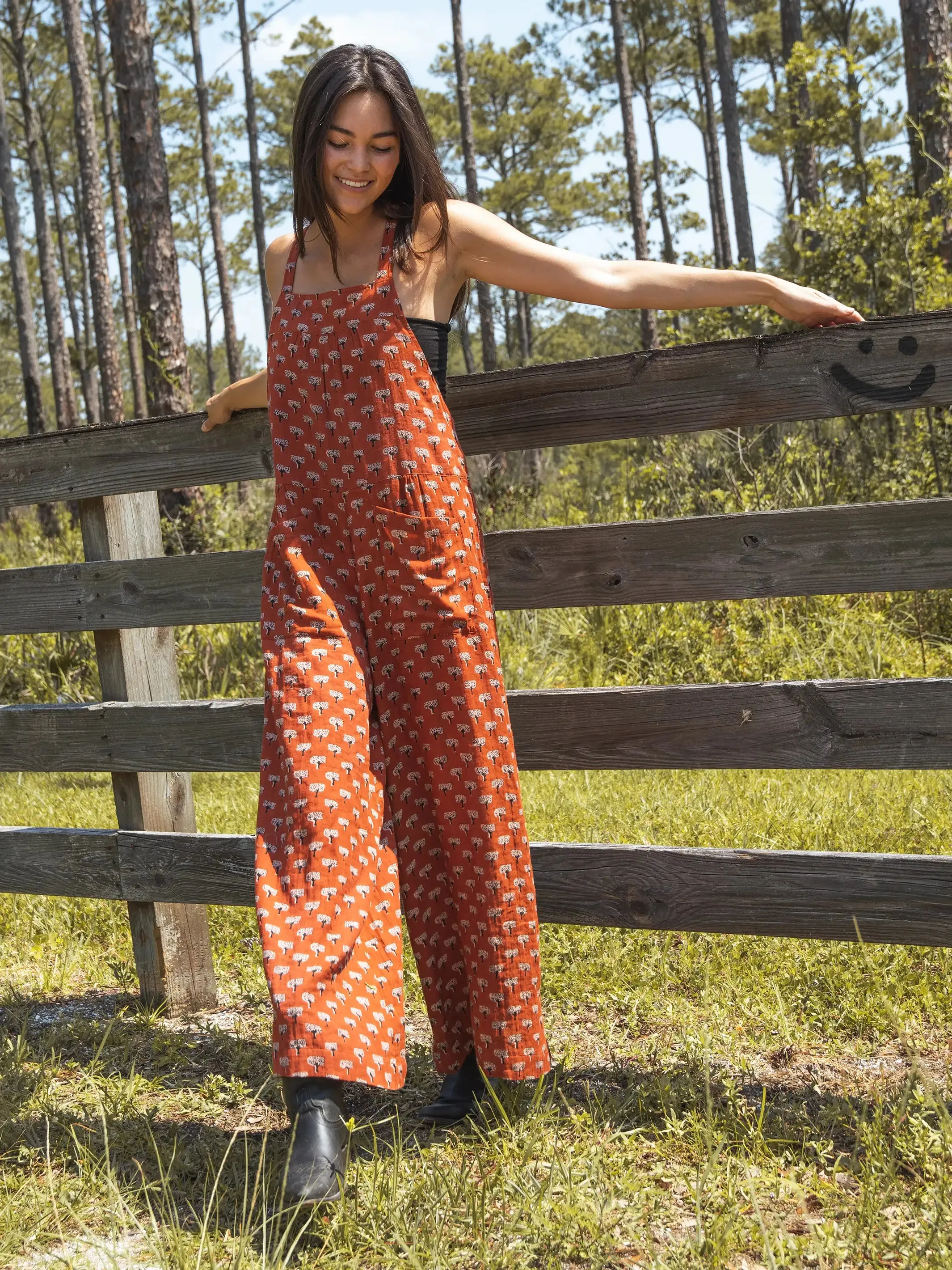 Dakota Tie Overall - Rust Tree Cotton