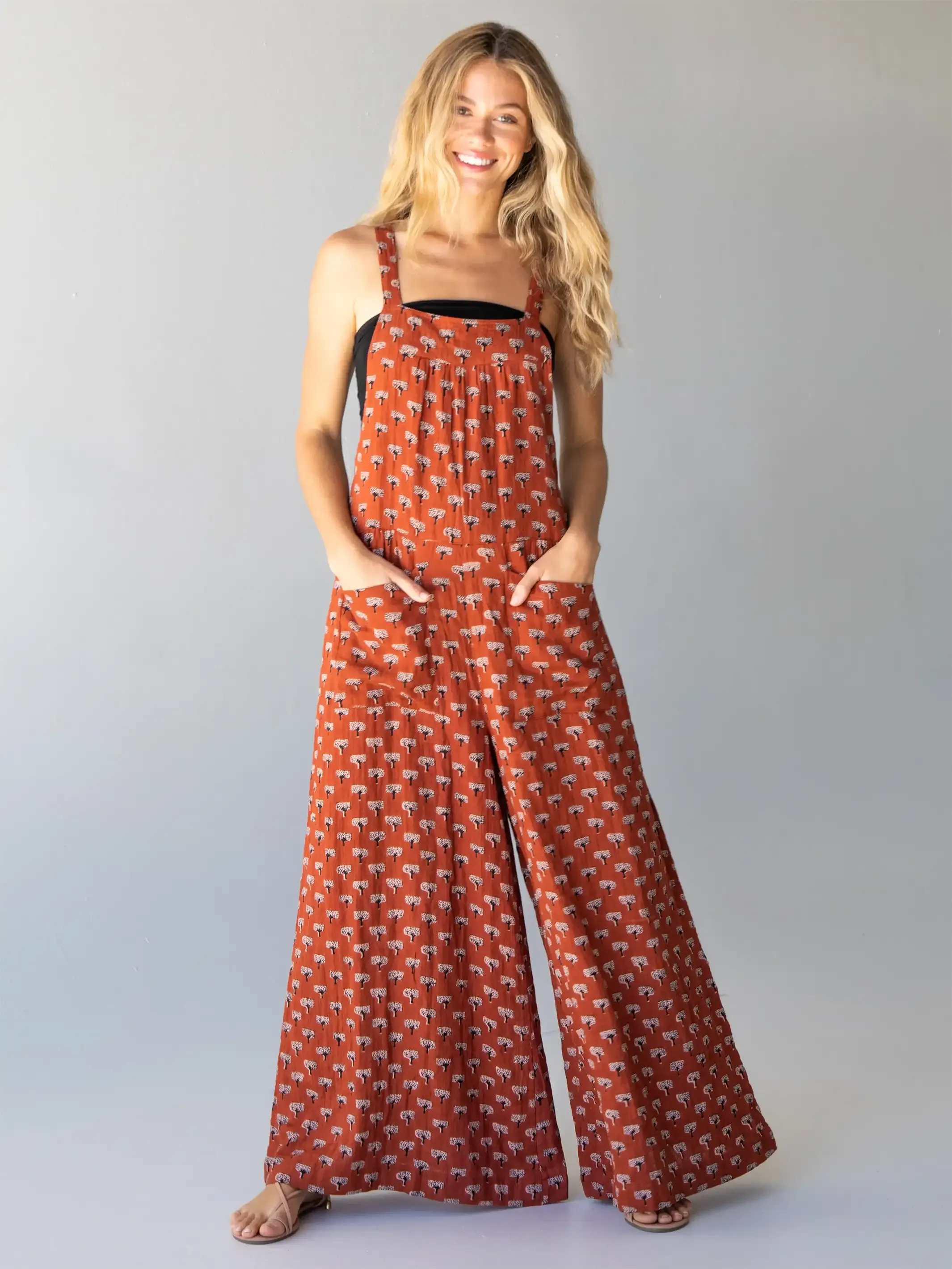 Dakota Tie Overall - Rust Tree Cotton