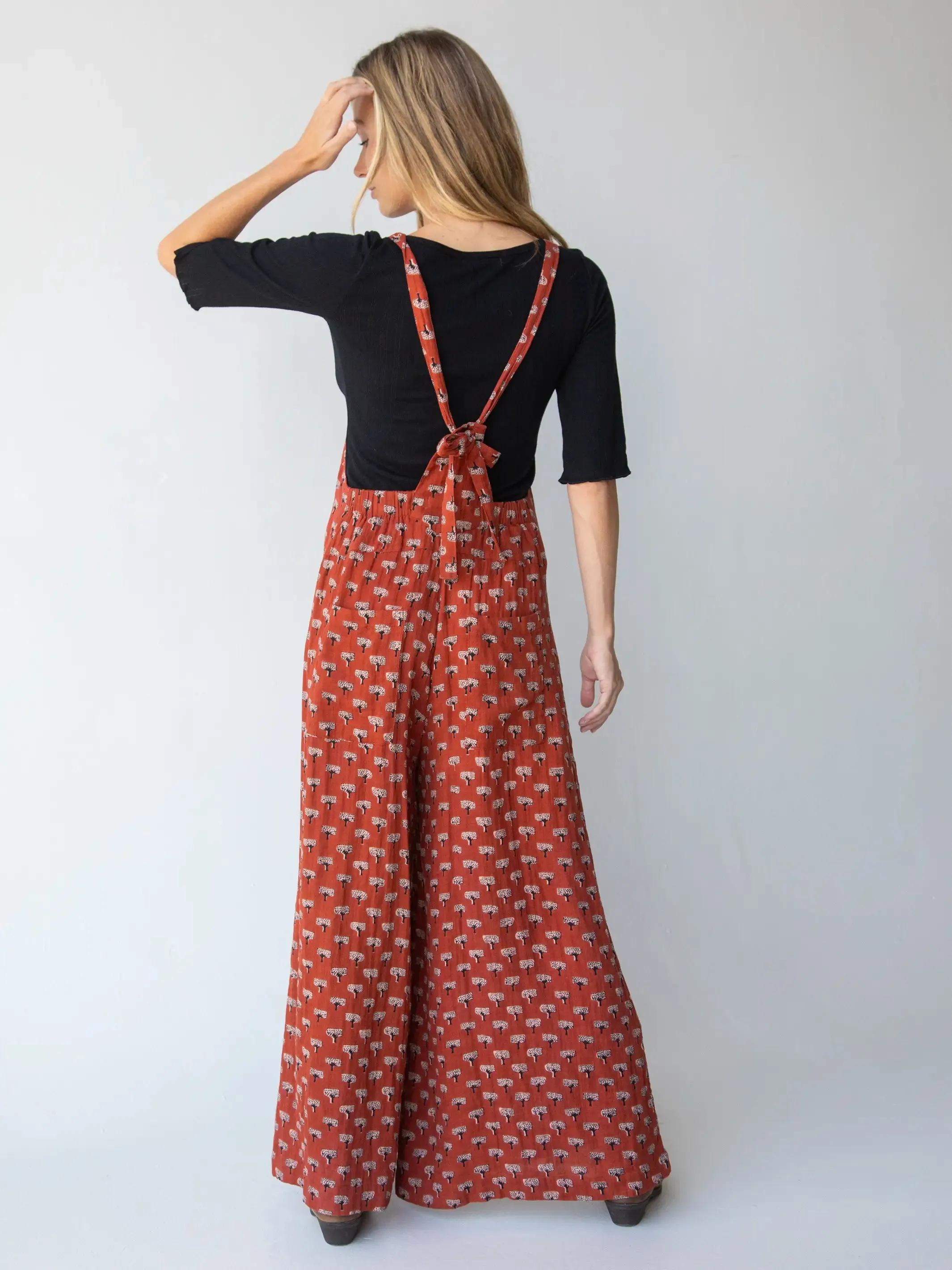 Dakota Tie Overall - Rust Tree Cotton