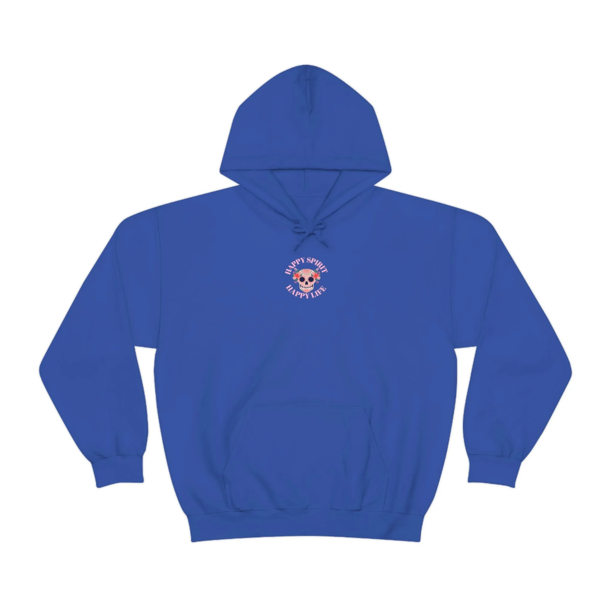 Dia De Los Muertos Hoodie Sweatshirt, Day of the Dead Gift, Happy Spirit Happy Life, Honoring the Dead Aesthetic Candy Skull, Sugar Skull
