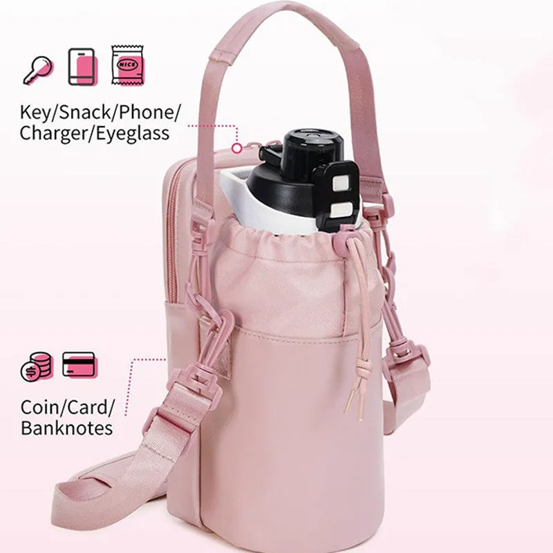 Insulated Water Bottle Bag with Strap Stay Hydrated On-the-Go