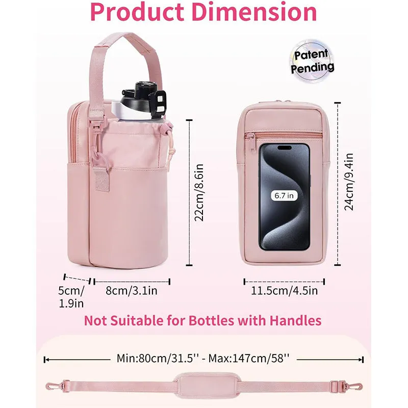 Insulated Water Bottle Bag with Strap Stay Hydrated On-the-Go