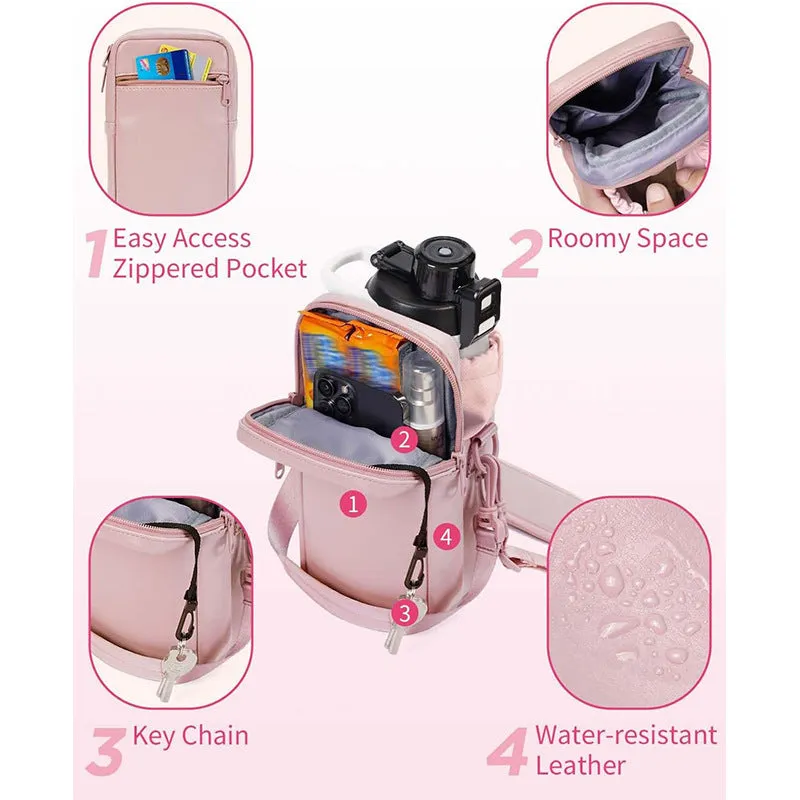 Insulated Water Bottle Bag with Strap Stay Hydrated On-the-Go