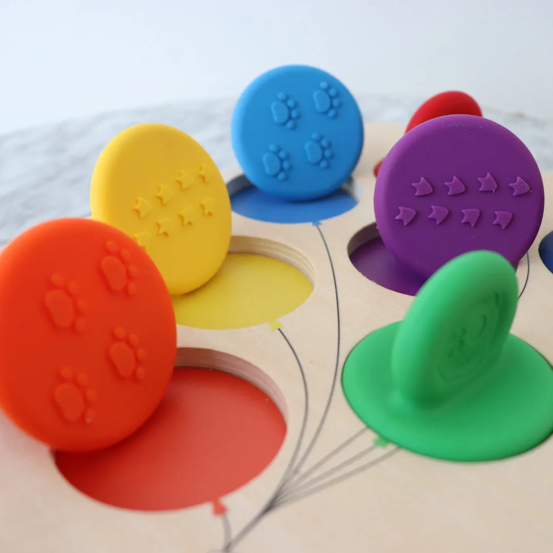 Jellystone Designs Balloon Colour Sorter - Rainbow Bright