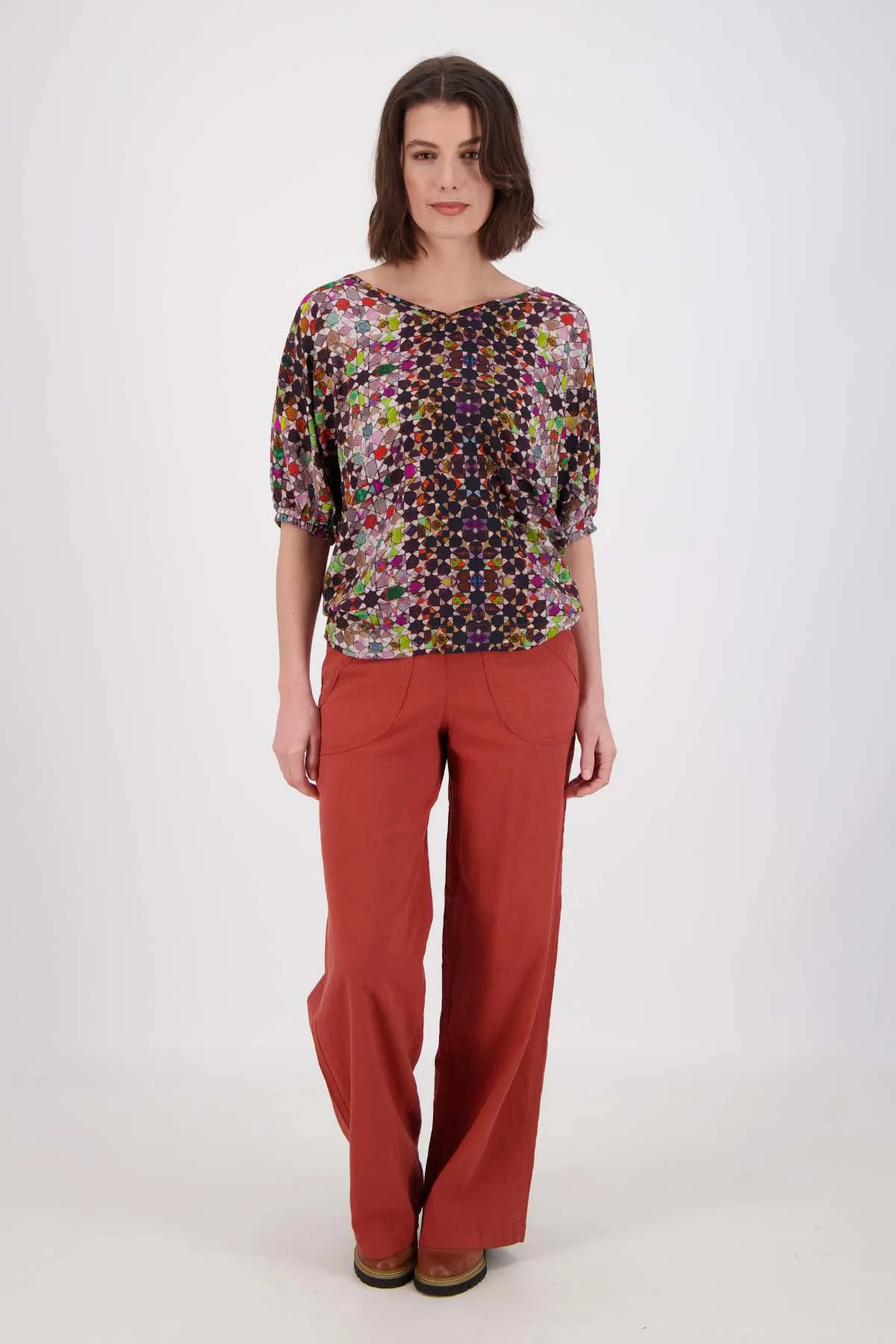 Kaleidoscope Camisa Grey in Tencel