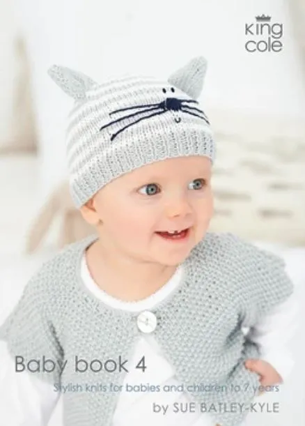 King Cole Baby Book 4 DK Knitting Patterns Newborn to 7 years