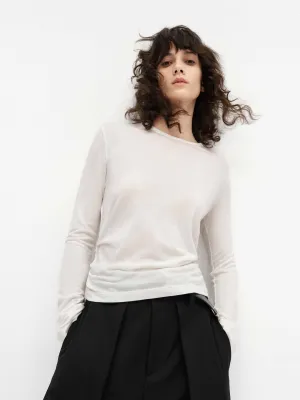 Lightweight Side Pleated T-shirt
