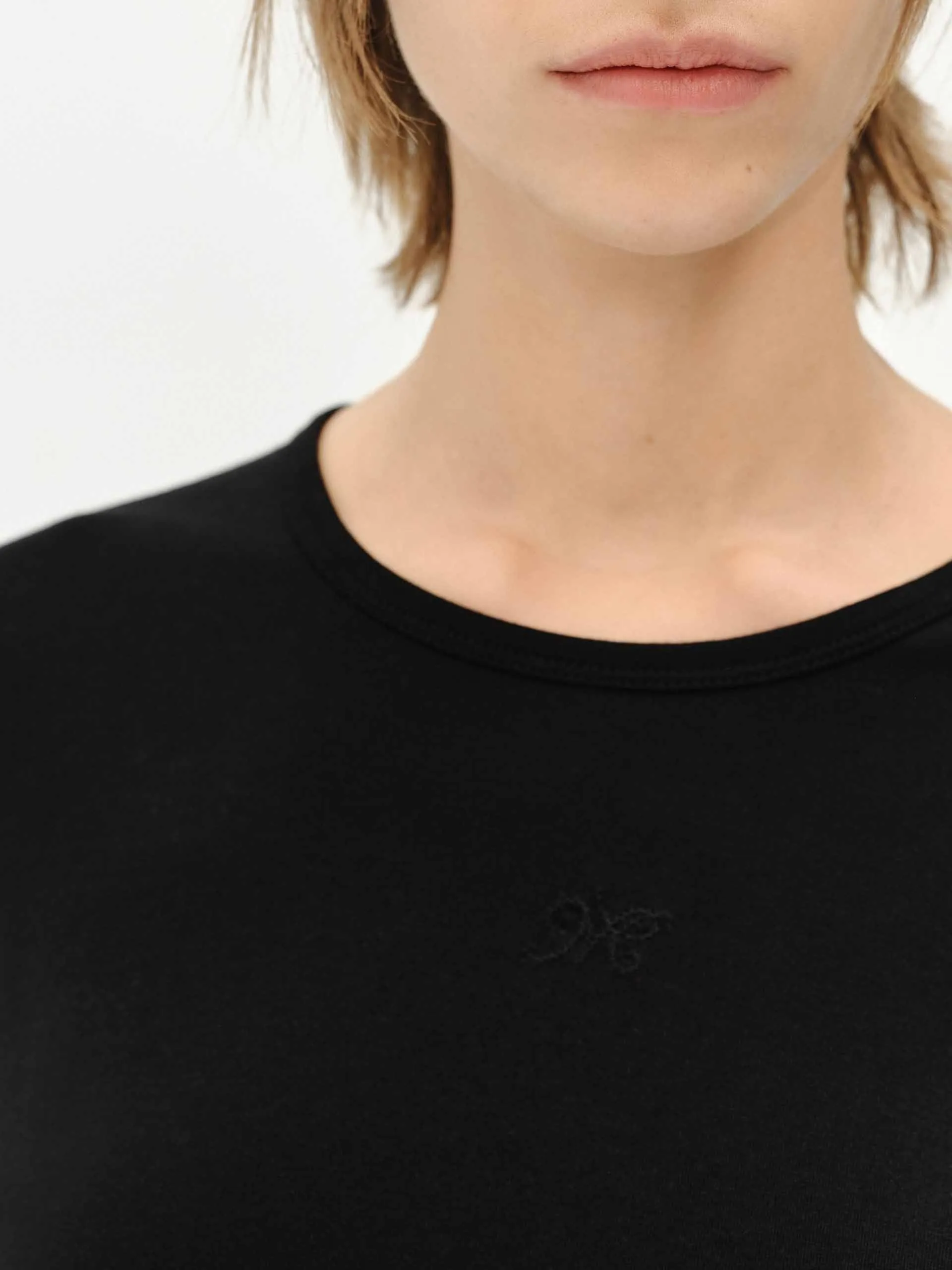 Lightweight Side Pleated T-shirt