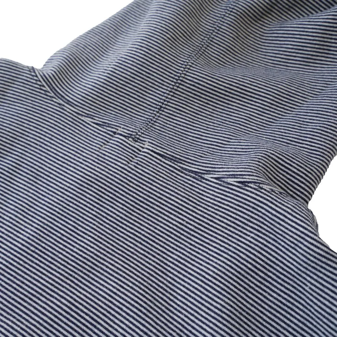 Loop & Weft SZ Vintage Pinborder Knit Hooded Sweatshirt (Navy)