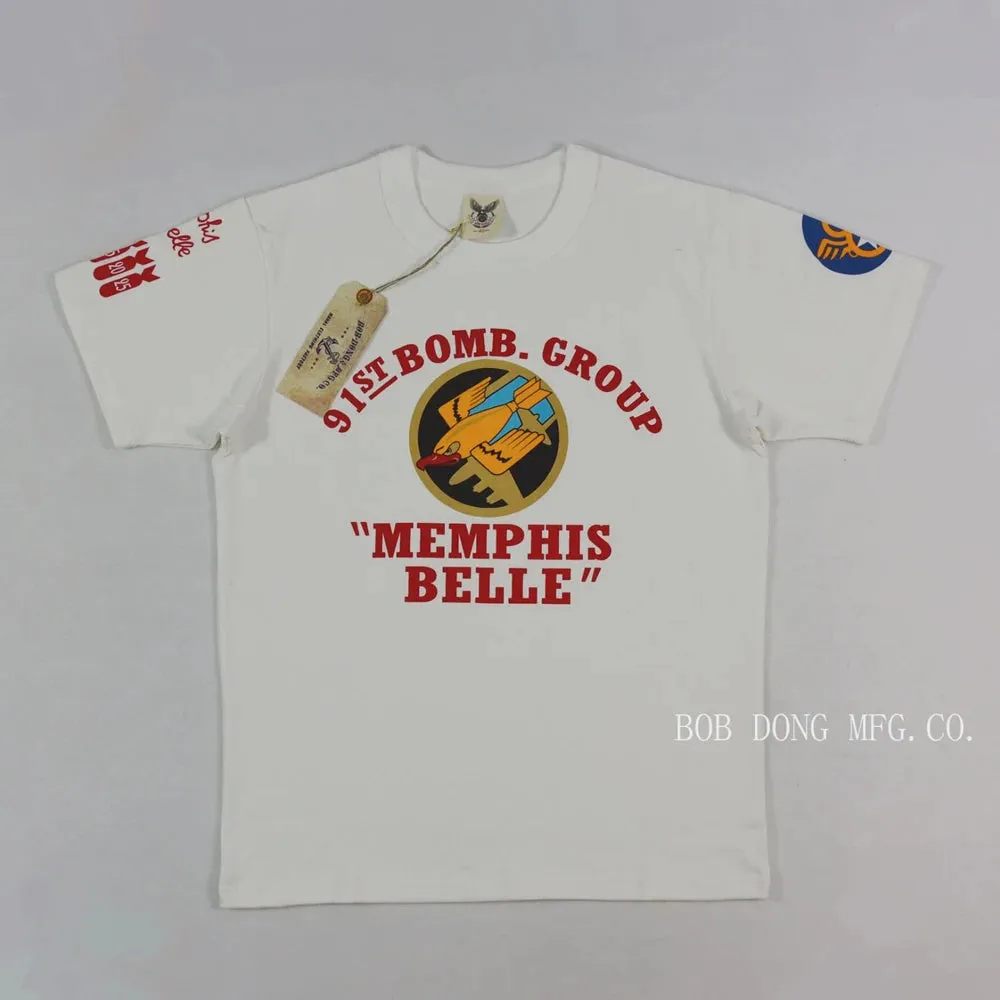 Memphis Belle 91st Bomb Group T-Shirts - WW2 Graphic Print Tee Shirts