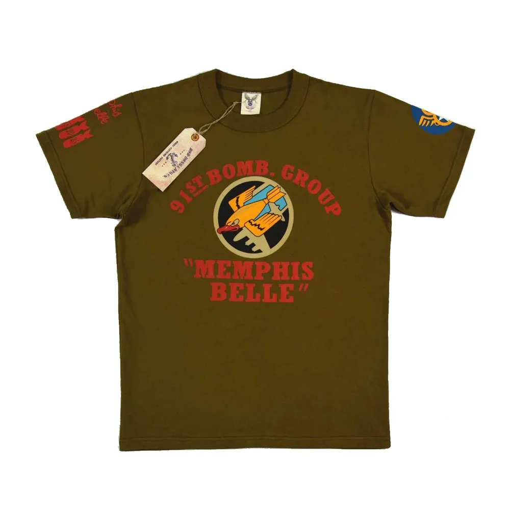 Memphis Belle 91st Bomb Group T-Shirts - WW2 Graphic Print Tee Shirts