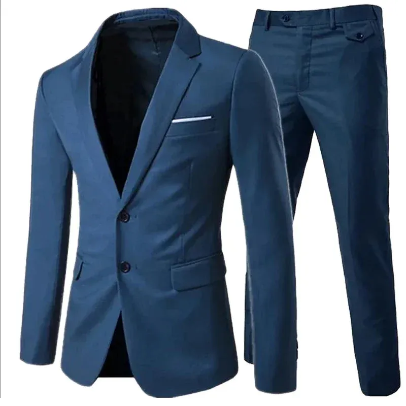 Men Suits For Wedding Elegant 3 Pieces 2 Set Jackets Vest Pants Luxury Blazers Outfit Fashion Classic Full 2024 Formal Costume