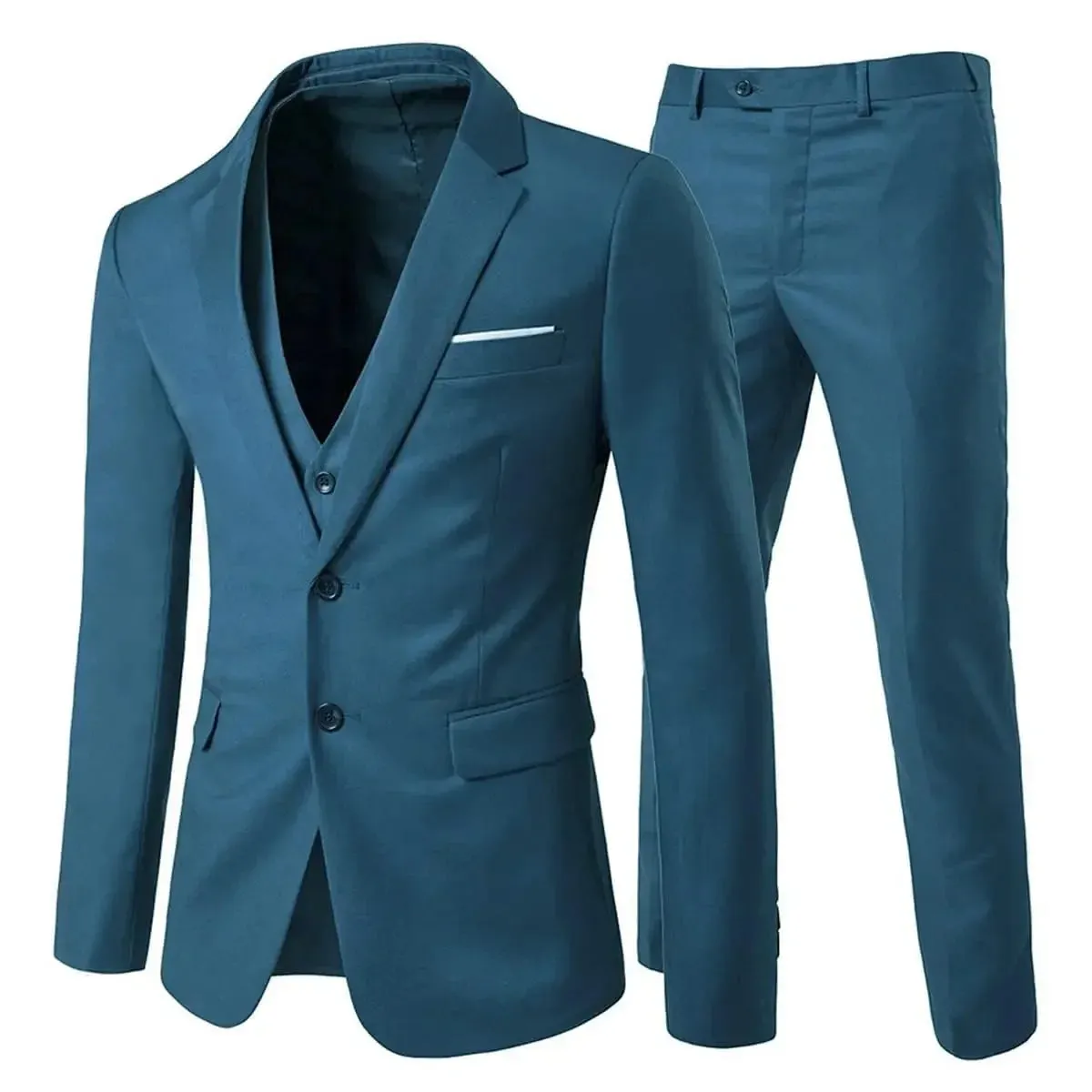Men Suits For Wedding Elegant 3 Pieces 2 Set Jackets Vest Pants Luxury Blazers Outfit Fashion Classic Full 2024 Formal Costume