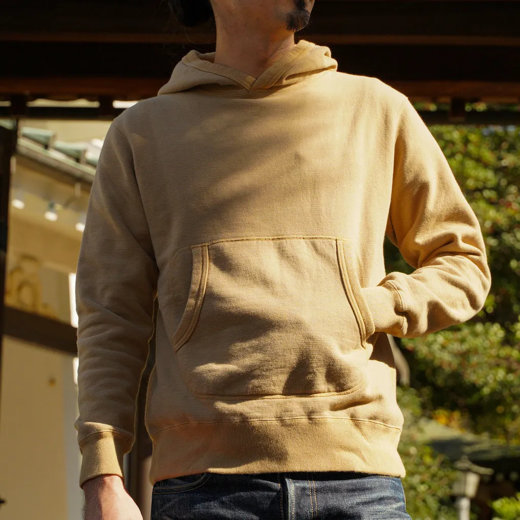 OD LW Kakishibu SZ Vintage Pinborder Knit Hooded Sweatshirt