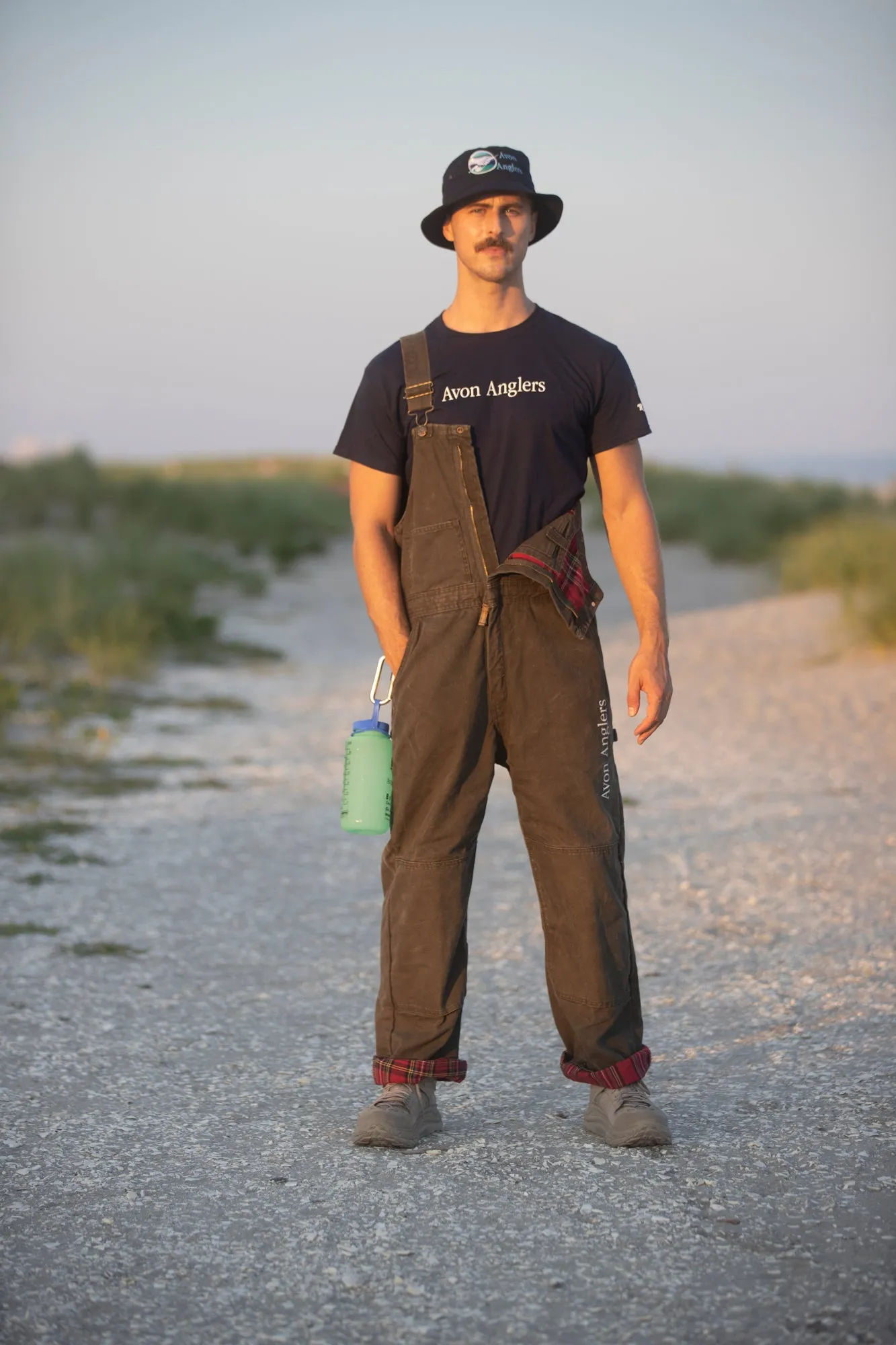 Overall - Green Flannel Lined