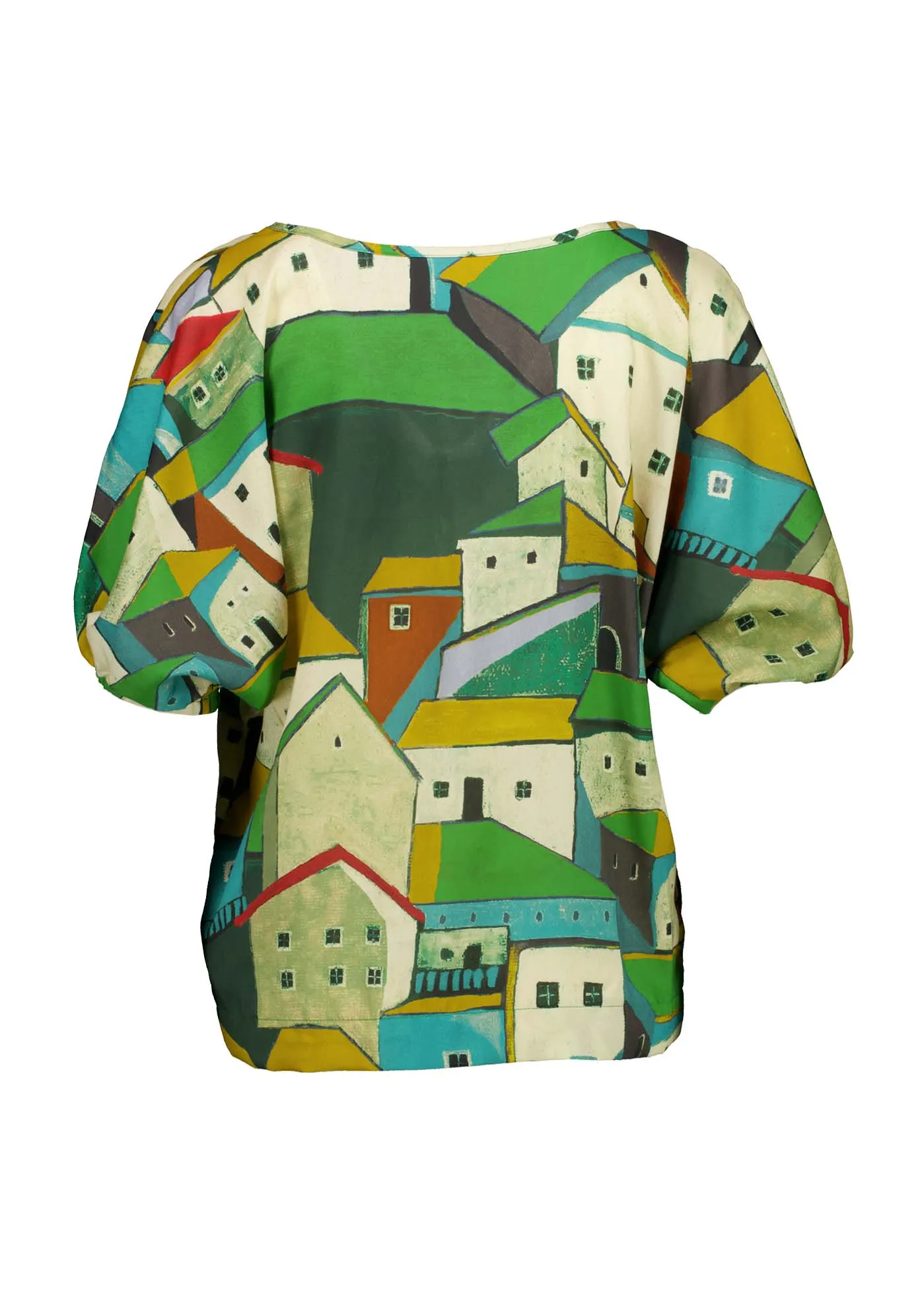 Pueblito Camisa Green in Fine Tencel