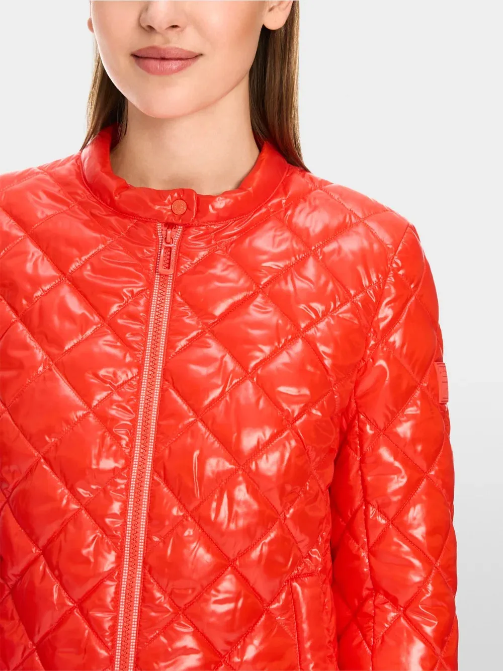 Quilted Jacket - Campari