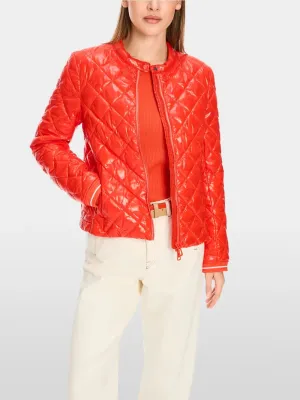 Quilted Jacket - Campari