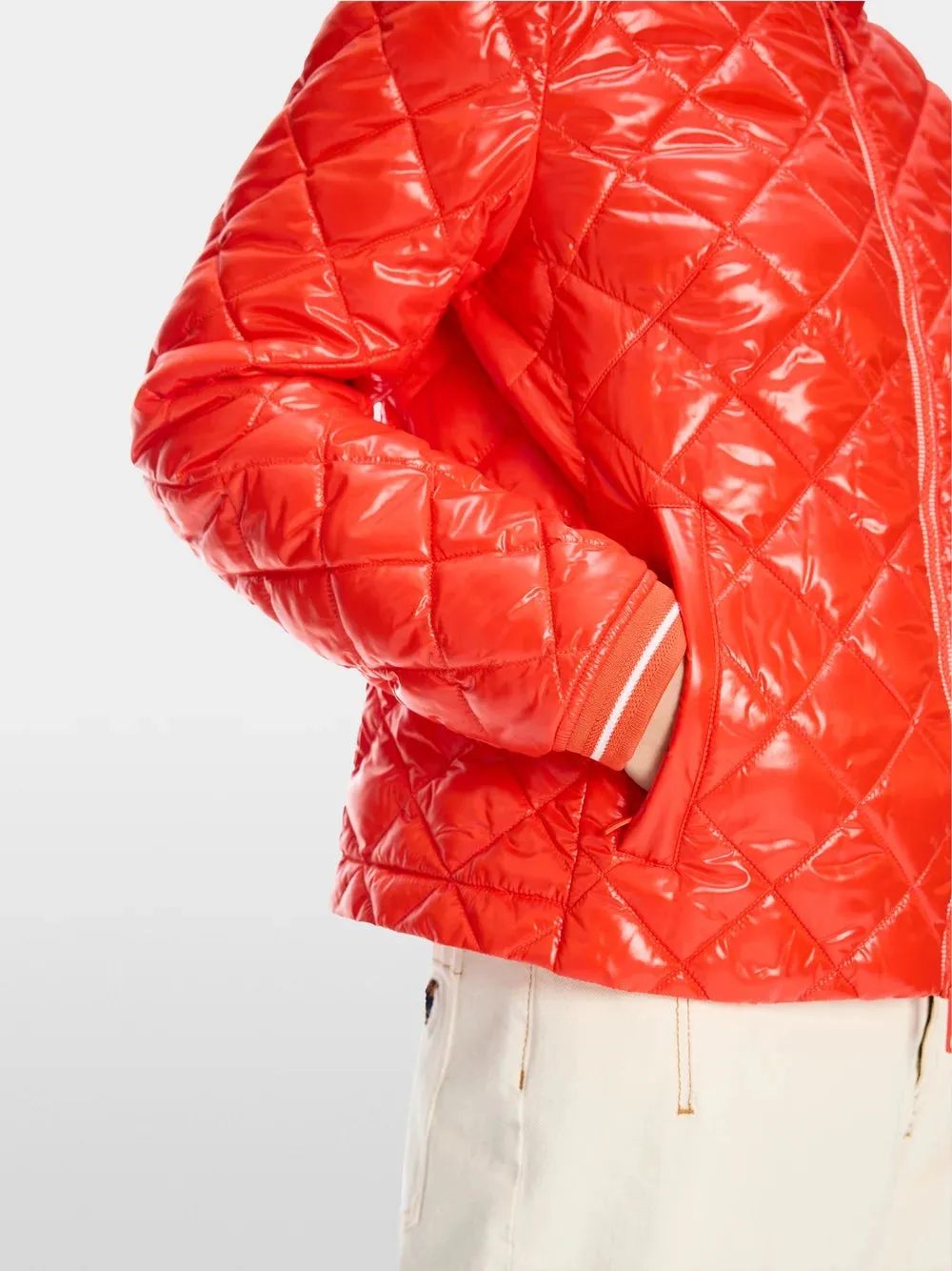 Quilted Jacket - Campari