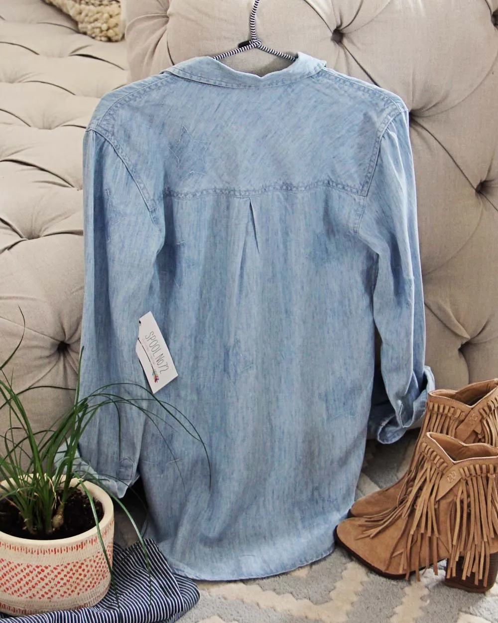 Starry Sky Denim Top