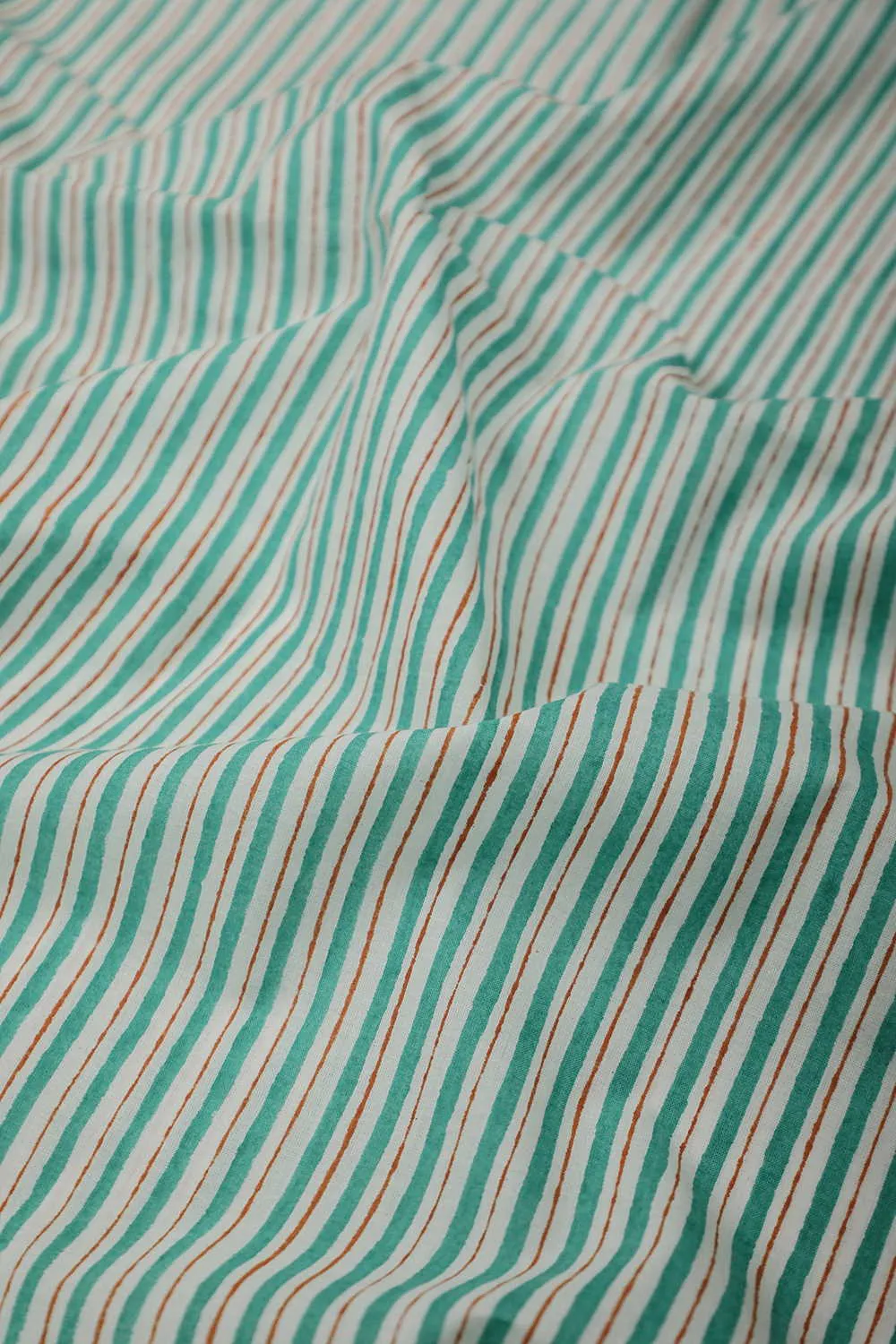 Stripe Pattern Sanganeri Cotton Fabric