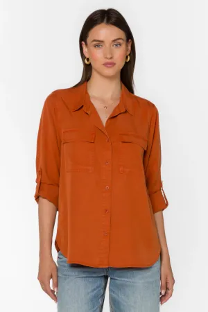Talma Long Sleeve Shirt (Rust)
