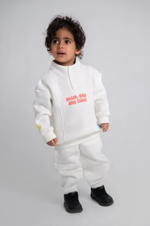Unisex "Little, Loud, & Cute" Offwhite Long-Sleeved Sweatshirt